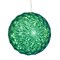 30Lt x 6&#x22; LED Green Crystal Ball Outdoor